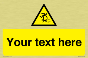 Custom warning thin ice